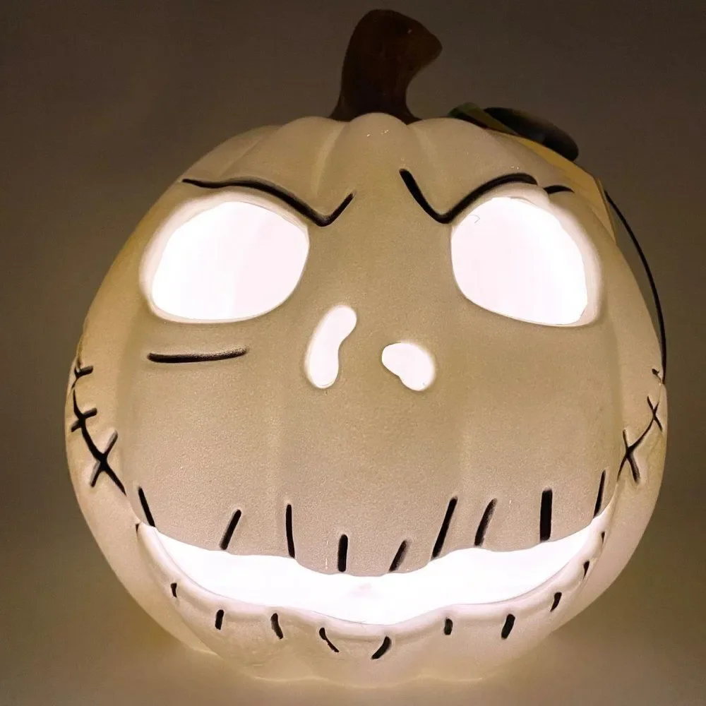 Disney Nightmare Before Christmas Jack Skellington Light Up Blow Mold Pumpkin